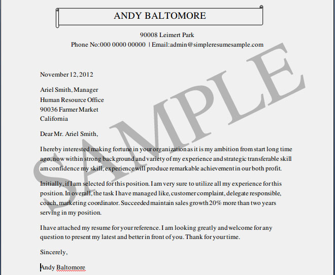 How to make a good resume - cover letter examples 