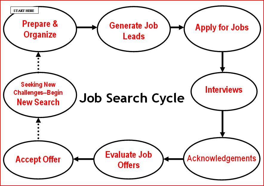 Best Job Search Strategies - Industry Job Search Cycle