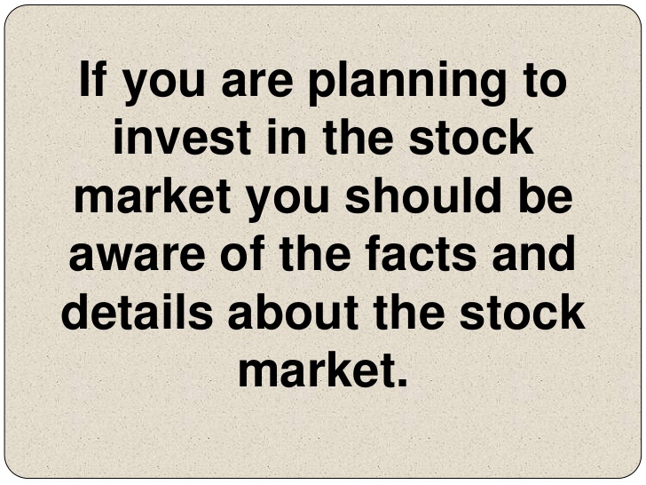 The stock market and how it works