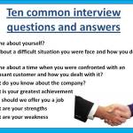 Common Interview Questions and Answers