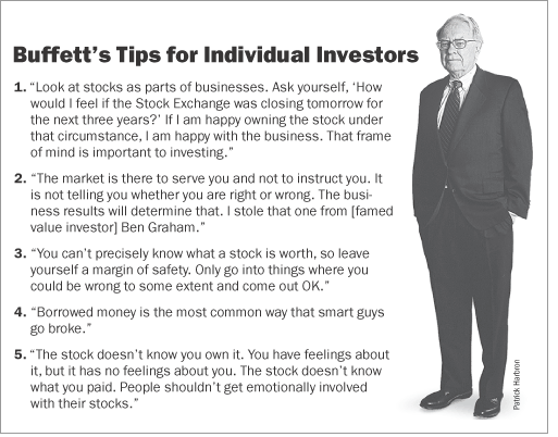 Warren Buffett investing tips